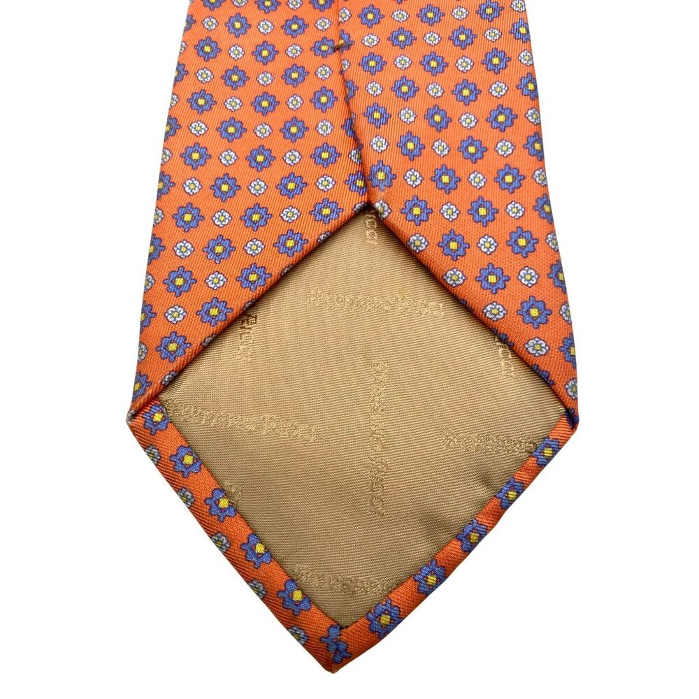 Stefani Ricci Saks Fifth Avenue Pink Paisley Italy Mens Silk Tie Neck Luxury - Picture 4 of 5